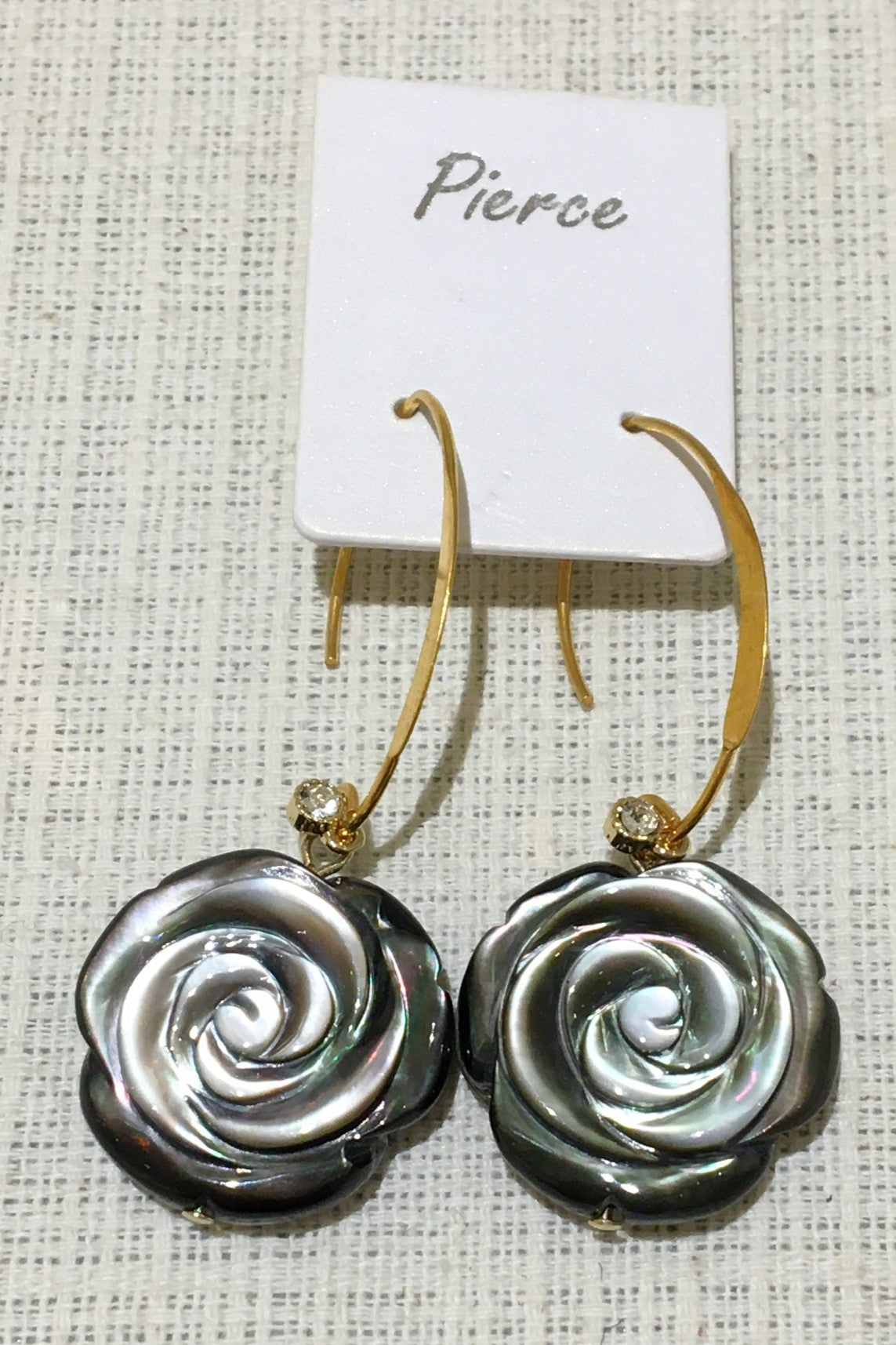 黒蝶貝ピアス【商品番号160】