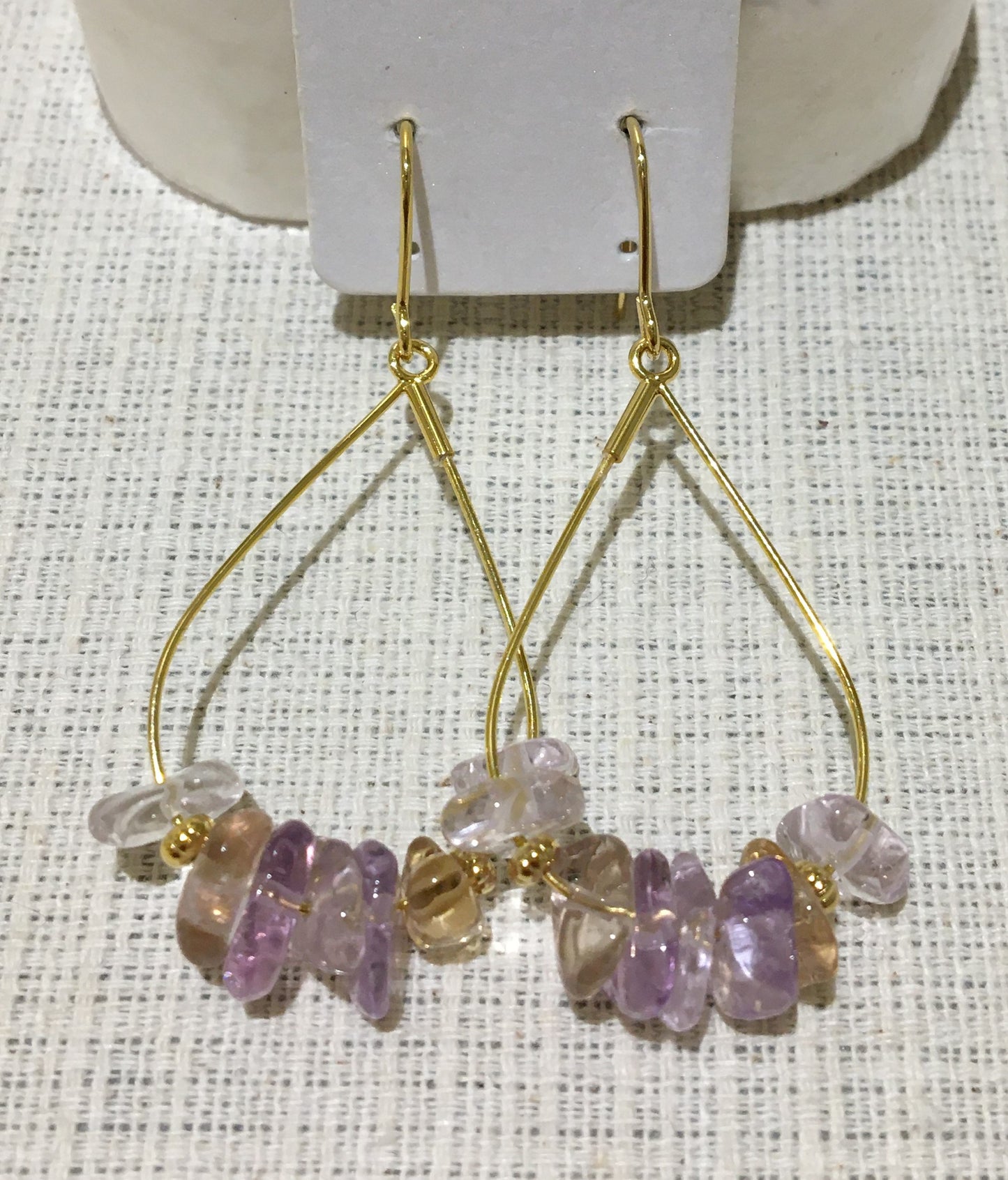 アメトリンピアス【商品番号234】