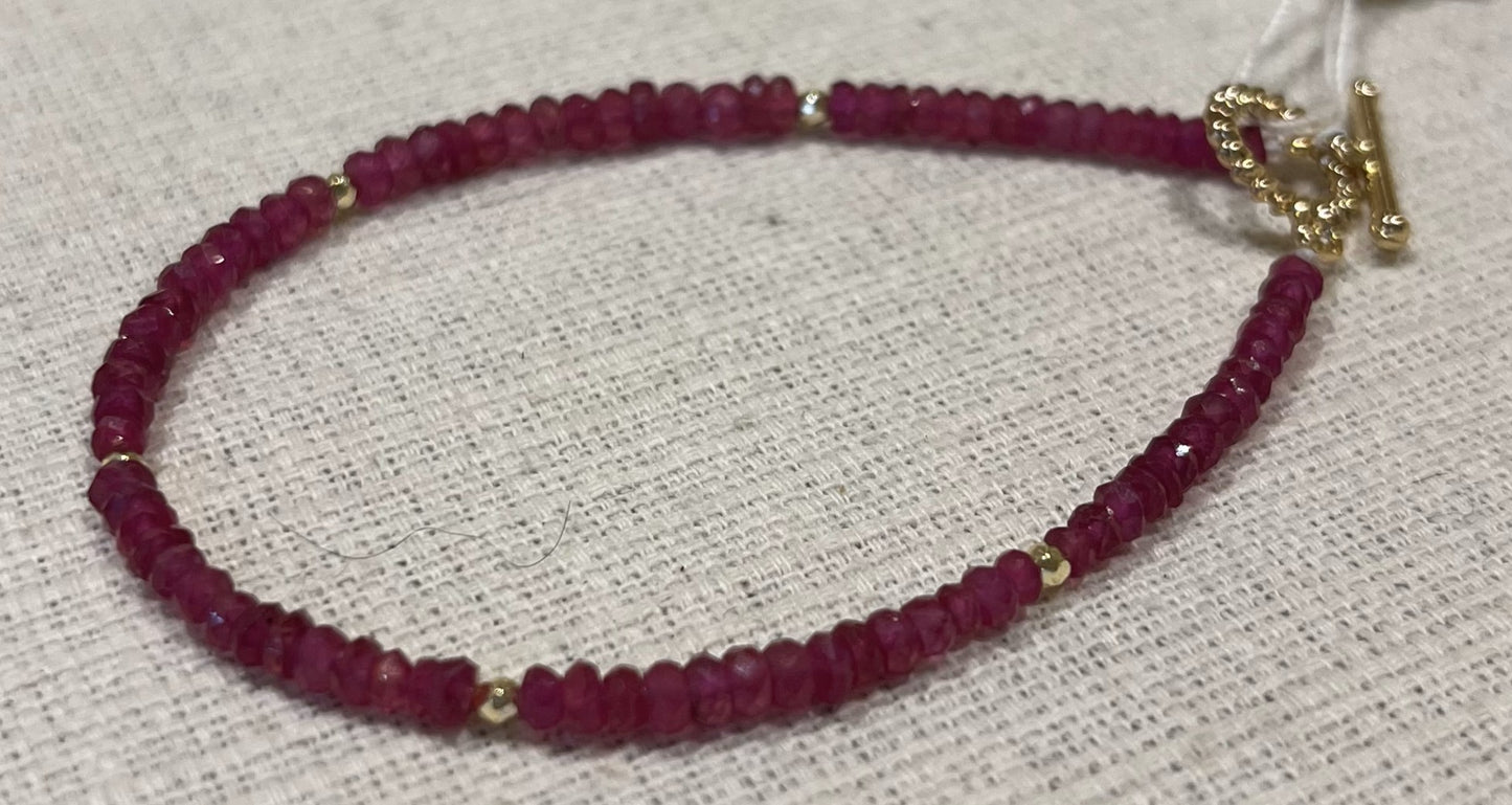 ルビーブレスレット【商品番号133】