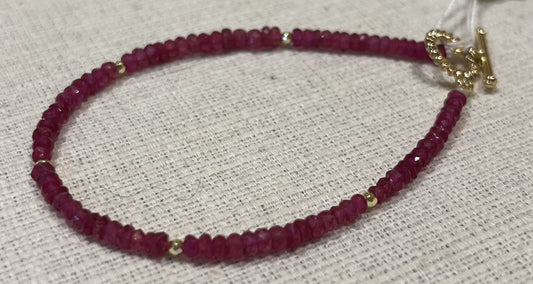 ルビーブレスレット【商品番号133】