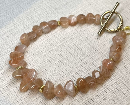 サンストーンブレスレット【商品番号131】