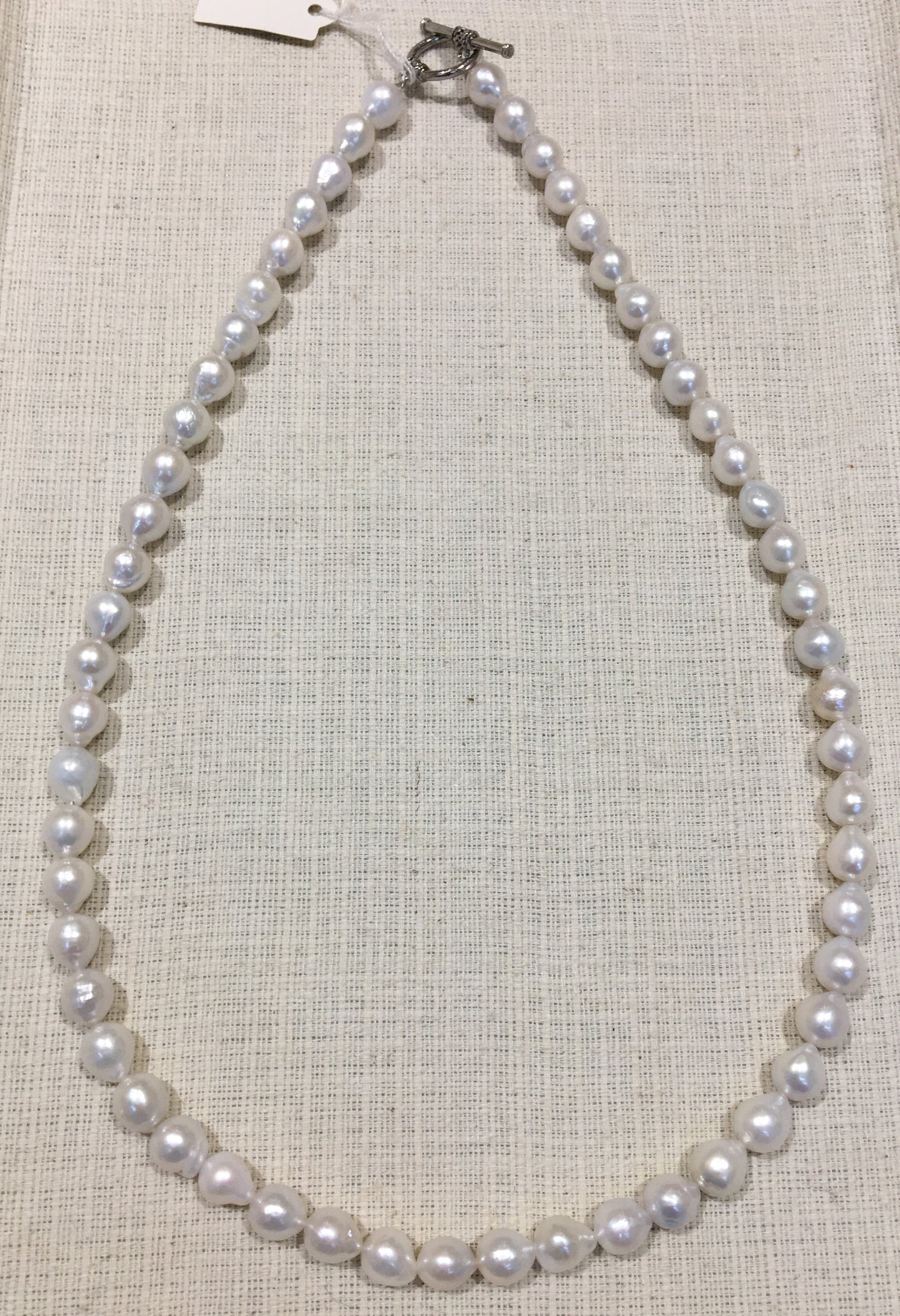 淡水パールネックレス 7.5mm✕8.5mm珠 52cm【商品番号223】