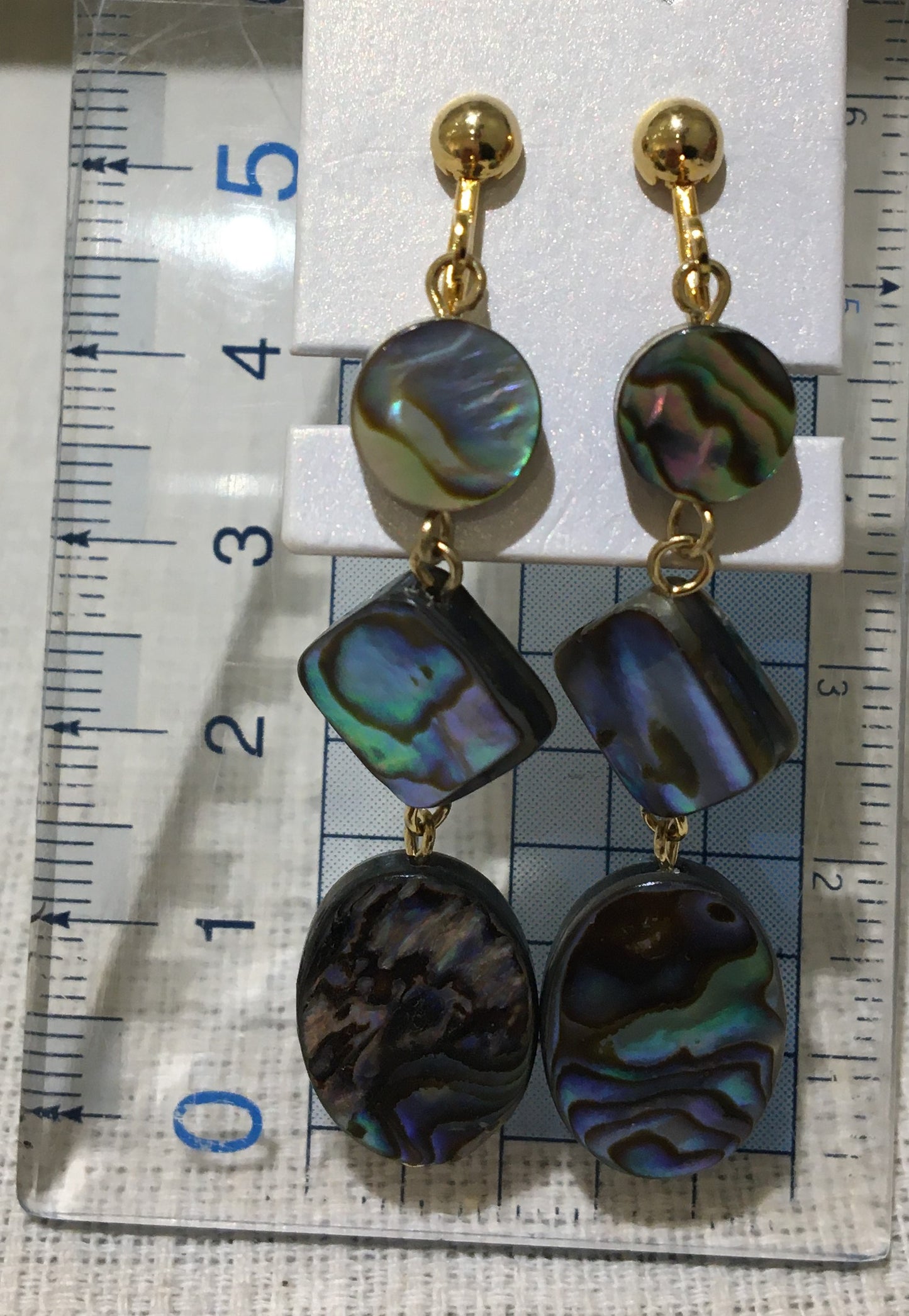 アワビ貝イヤリング【商品番号198】