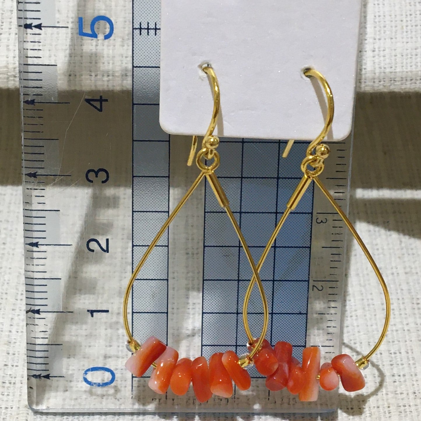 血赤珊瑚(サンゴ)ピアス【商品番号219】