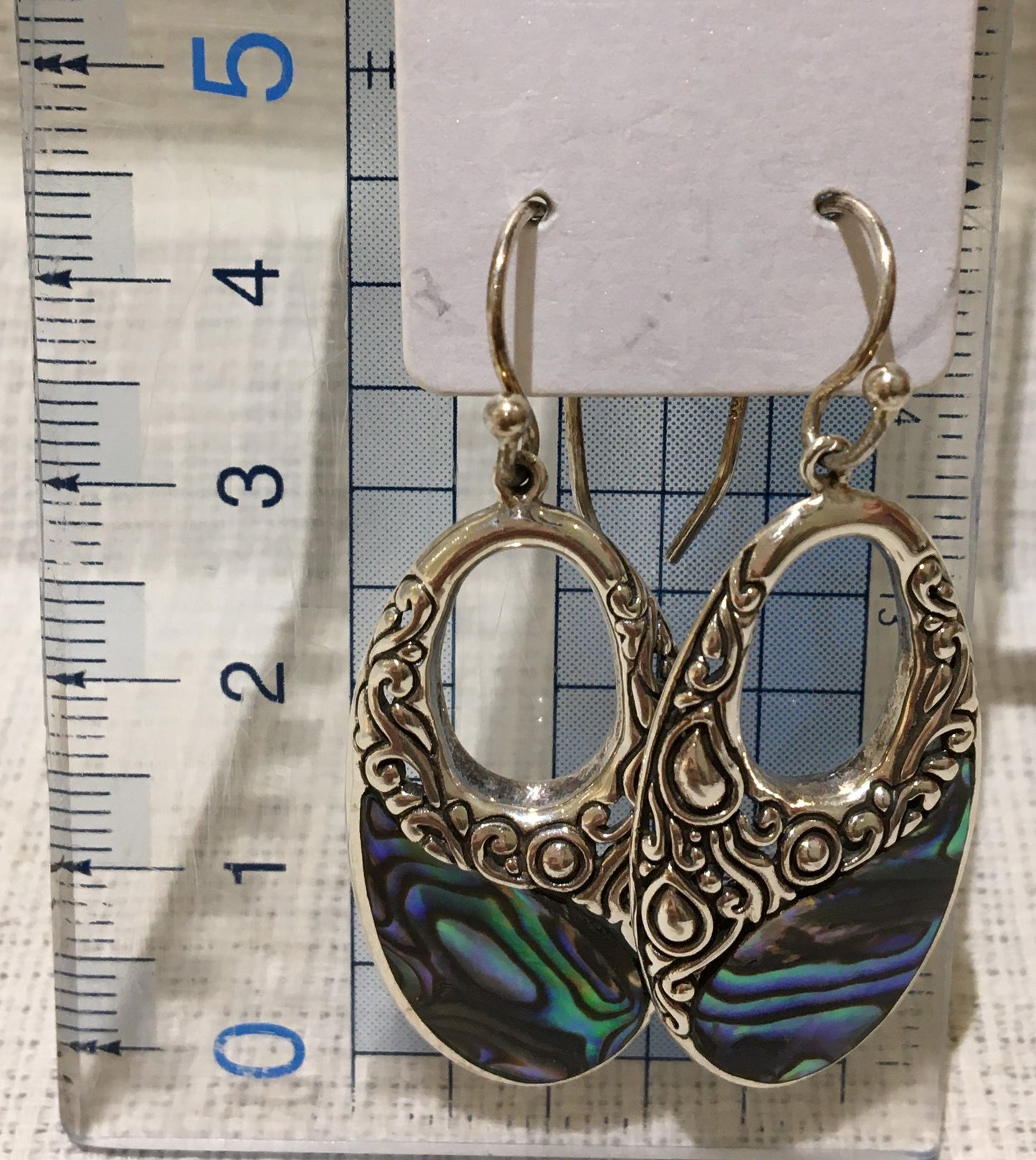 アワビ貝ピアス シルバー【商品番号167】