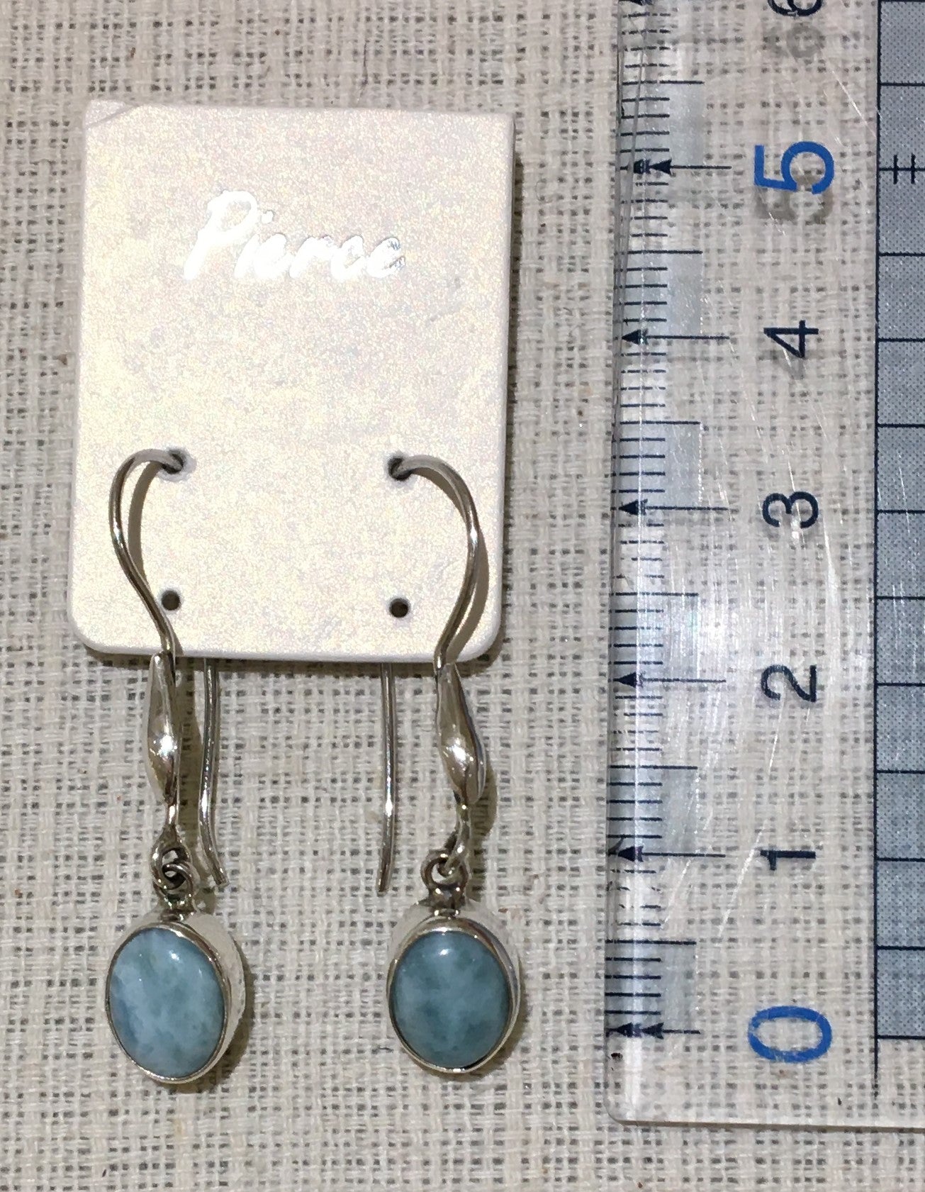 ラリマーのピアス【商品番号241】