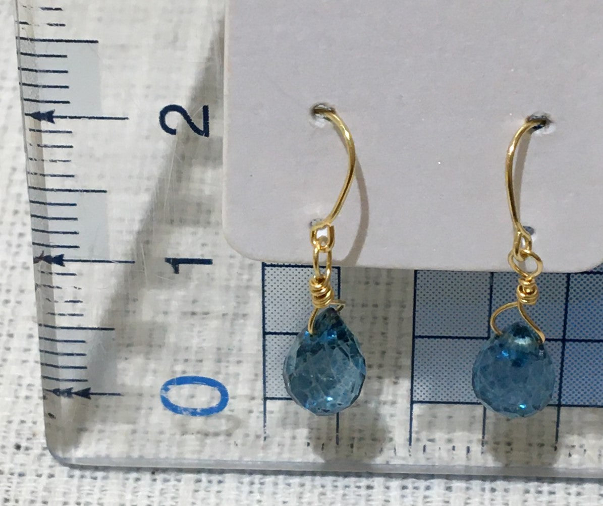 ロンドンブルートパーズピアス【商品番号172】