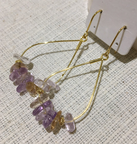 アメトリンピアス【商品番号234】