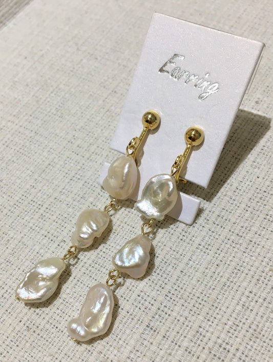 淡水パールイヤリング【商品番号191】