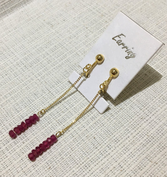 ルビーイヤリング【商品番号208】