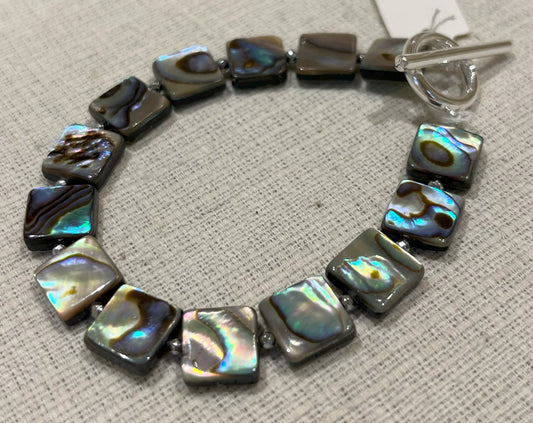 アワビ貝ブレスレット【商品番号121】